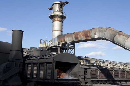 Large pipe with a black object inside