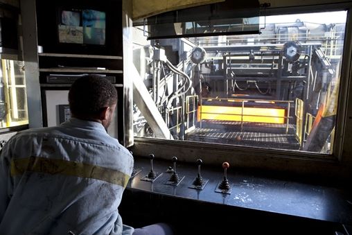 Window at a machine