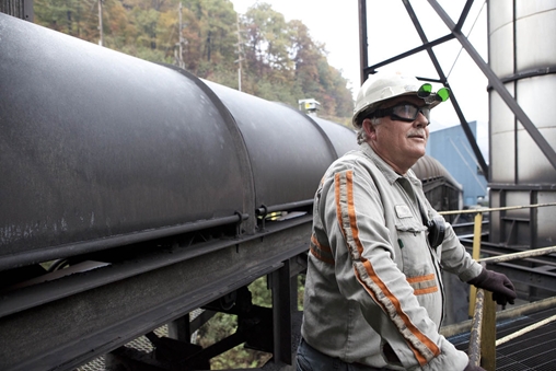 Large pipe at a construction site